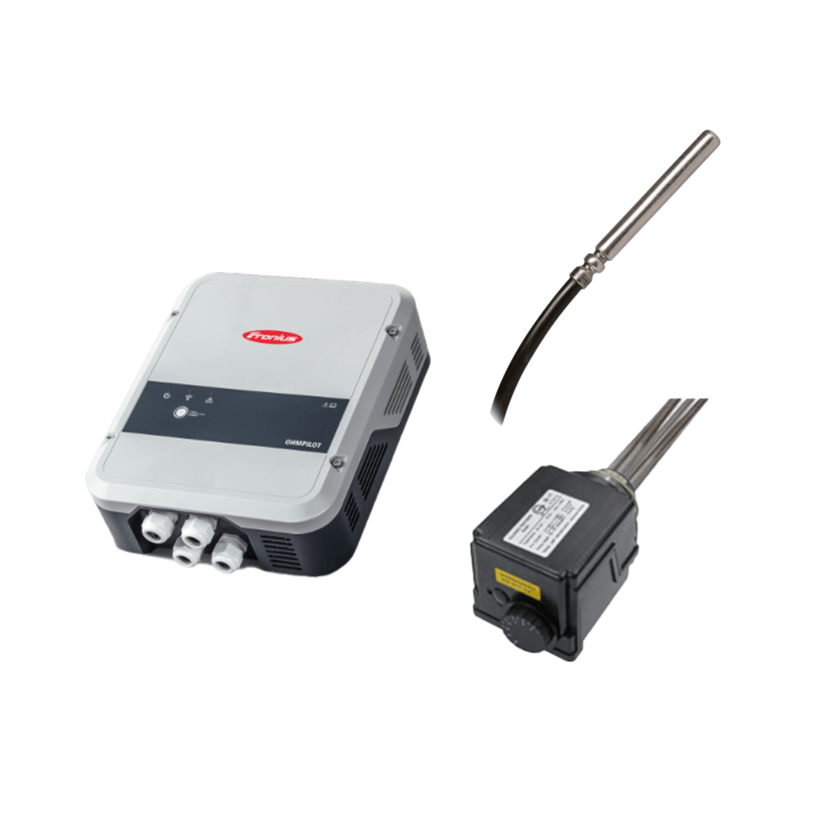 Fronius Ohmpilot mit Temperatursensor und Cosmo Elektro-Heizstab