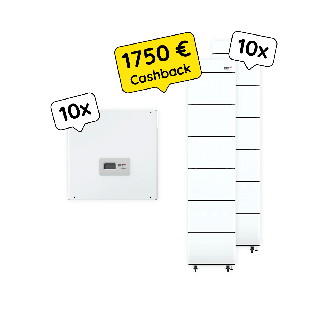 10 x RCT Power Battery DT 23.0 & RCT Power Storage DC 10